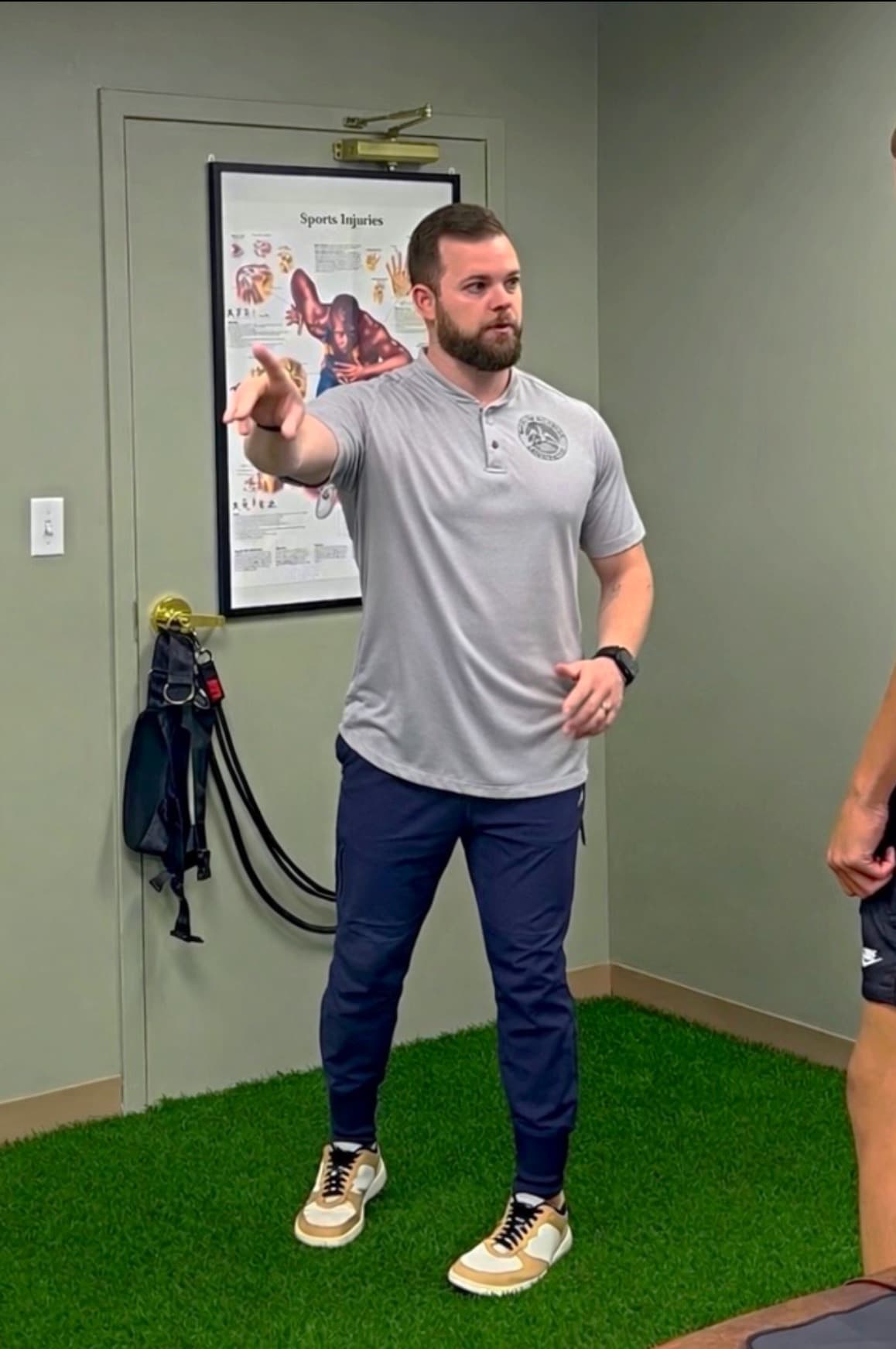 Dr. Fife explaining a treatment plan in the clinic